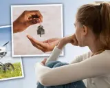 Een meisje denkt na over de toekomst. Een kinderwagen en huissleutels symboliseren de droom van een gezin, maar 1 op de 4 dromen blijven onvervuld.
