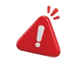 Rood waarschuwingsbord met uitroepteken. Denk aan onethisch gedrag voorbeelden als je dit ziet.