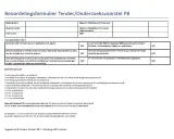 Beoordelingsformulier Tender/Onderzoeksvoorstel P8 met criteria en beoordelingssleutel.