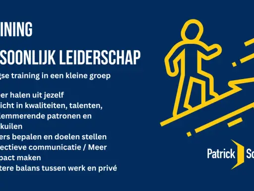 Training Persoonlijk Leiderschap: 2-daagse training voor meer impact. Ontdek je potentieel, stel doelen en verbeter je balans.